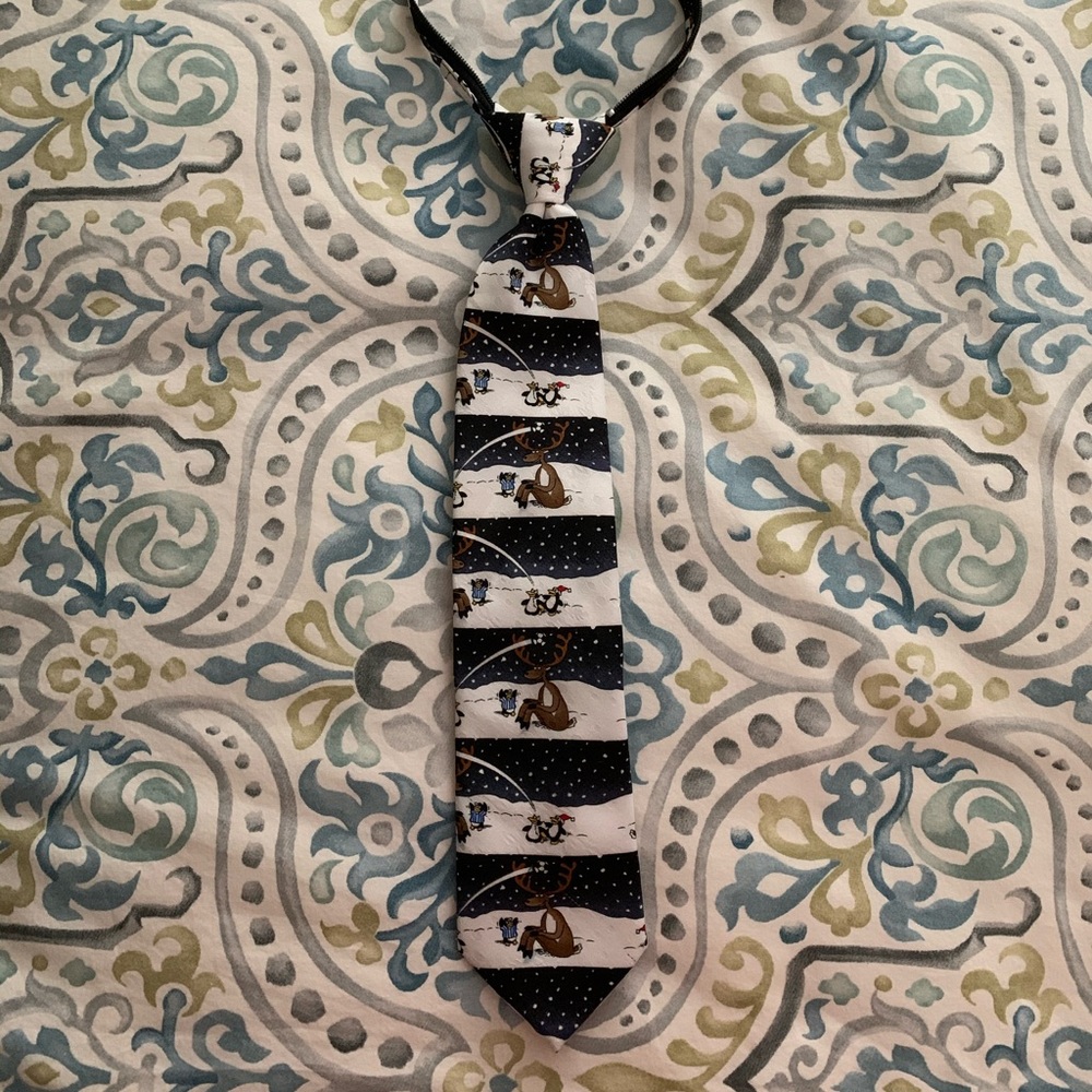 Boys Holiday Zip Tie